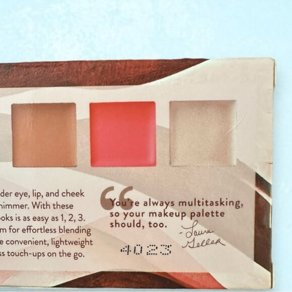 🆕 NWT Laura Geller Made to Multitask Eye Lip Cheek Palette in Think Pink - Picture 4 of 4